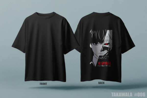 Premium Oversized Dropshoulder ANIME SHIRT - TOKYO GHOUL SHIRT DESIGN T-Shirt #006