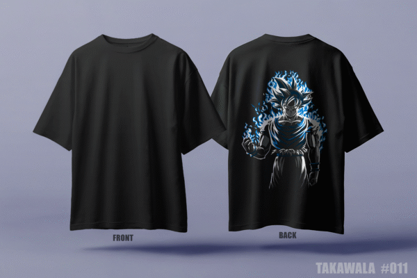 Premium Oversized Dropshoulder Anime Face T-Shirt #011