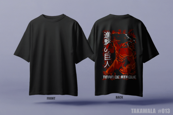 Premium Oversized Dropshoulder Anime T-Shirt #013