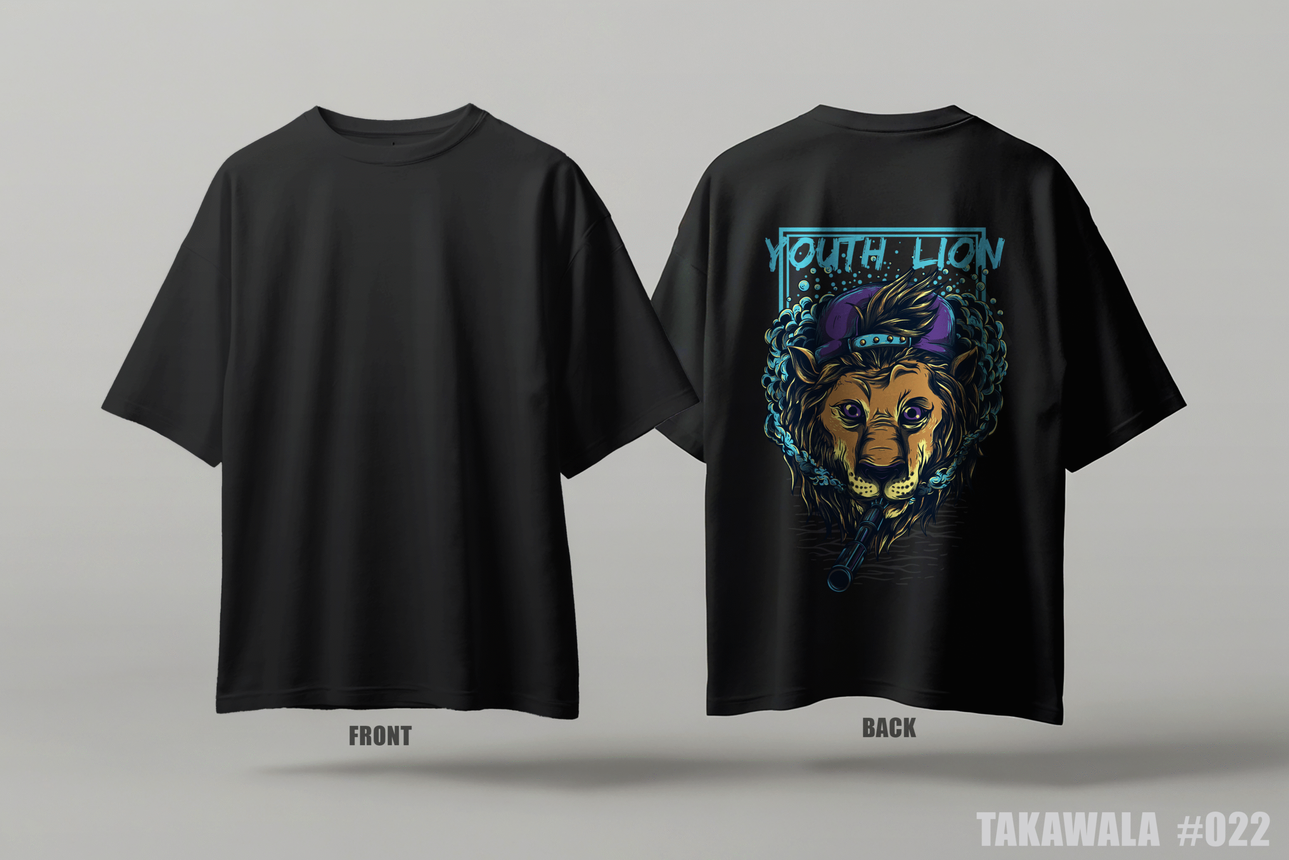 Premium Oversized Dropshoulder Anime T-Shirt #022