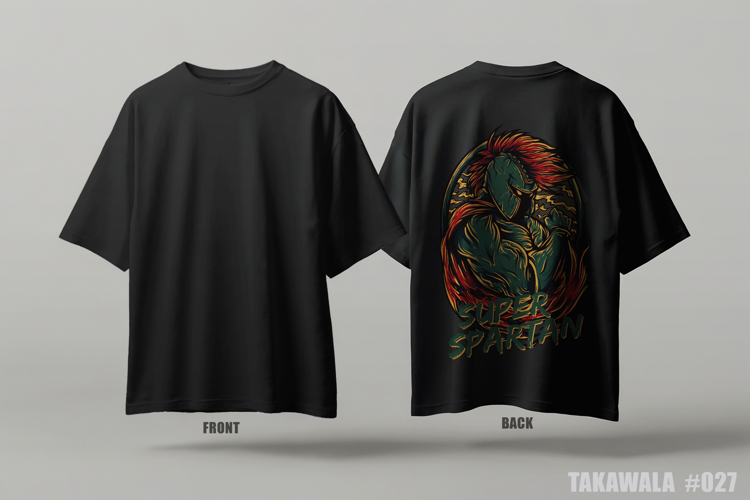 Premium Oversized Dropshoulder Anime T-Shirt #027