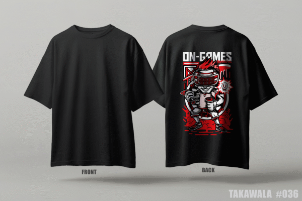 Premium Oversized Dropshoulder Anime T-Shirt #036