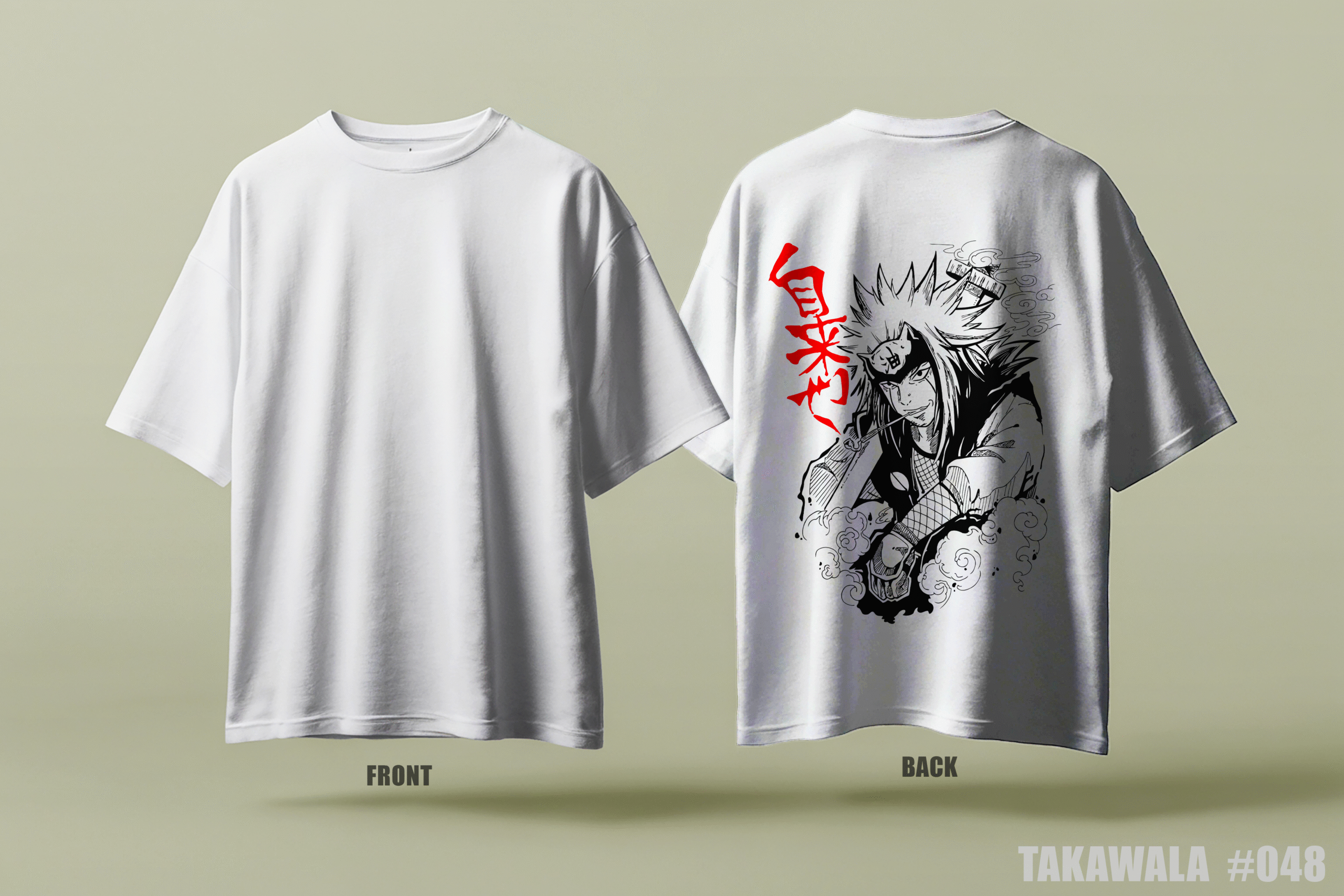 Premium Oversized Dropshoulder Anime T-Shirt #048