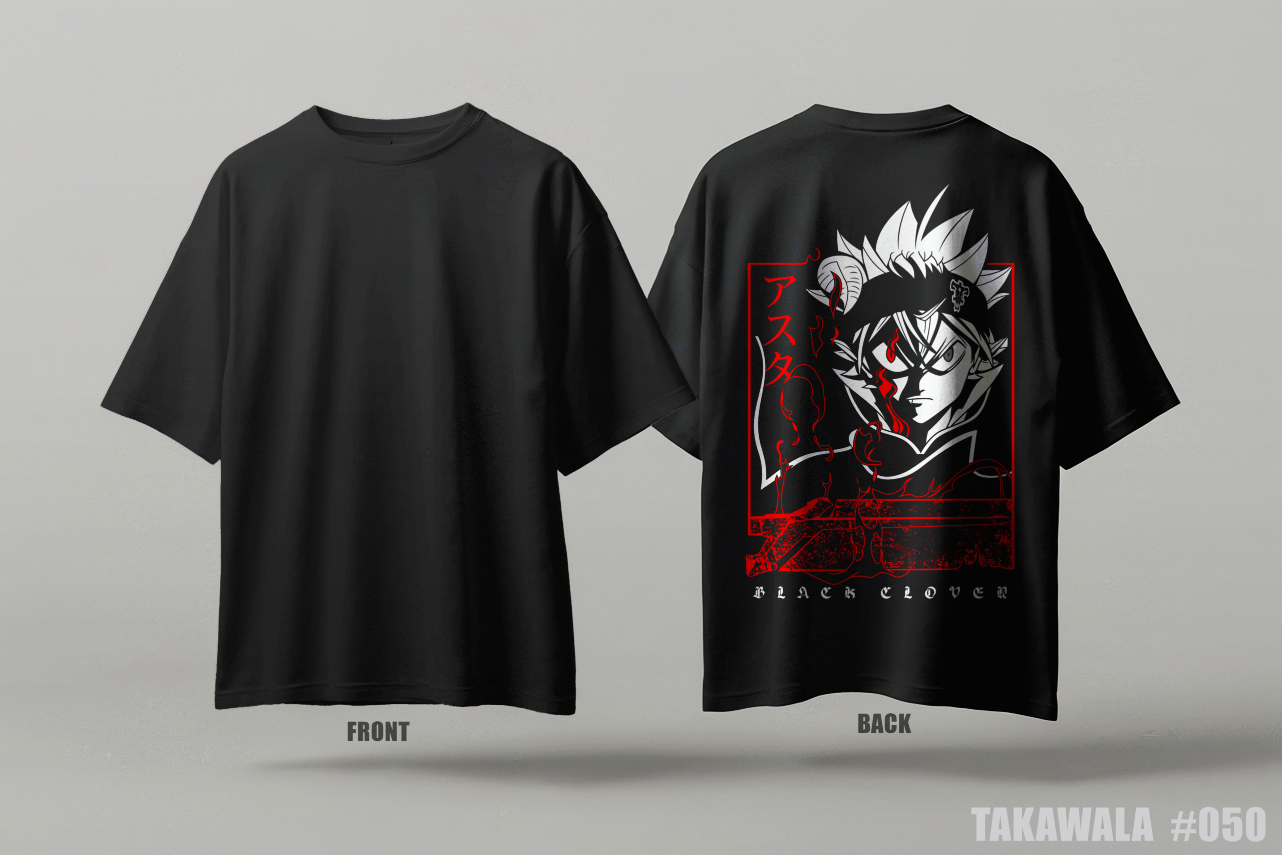 Premium Oversized Dropshoulder Anime T-Shirt #050