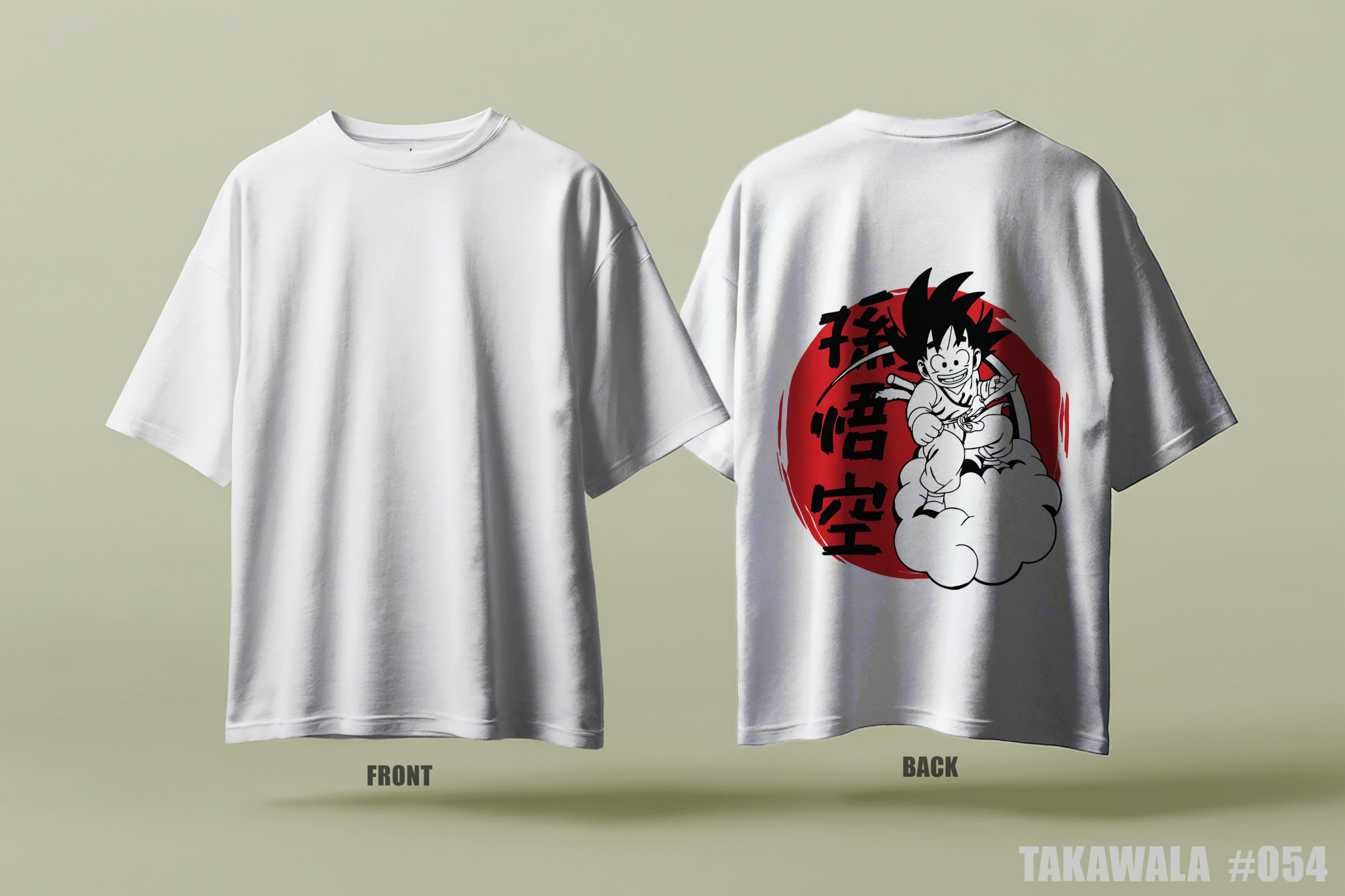 Premium Oversized Dropshoulder Anime T-Shirt #054