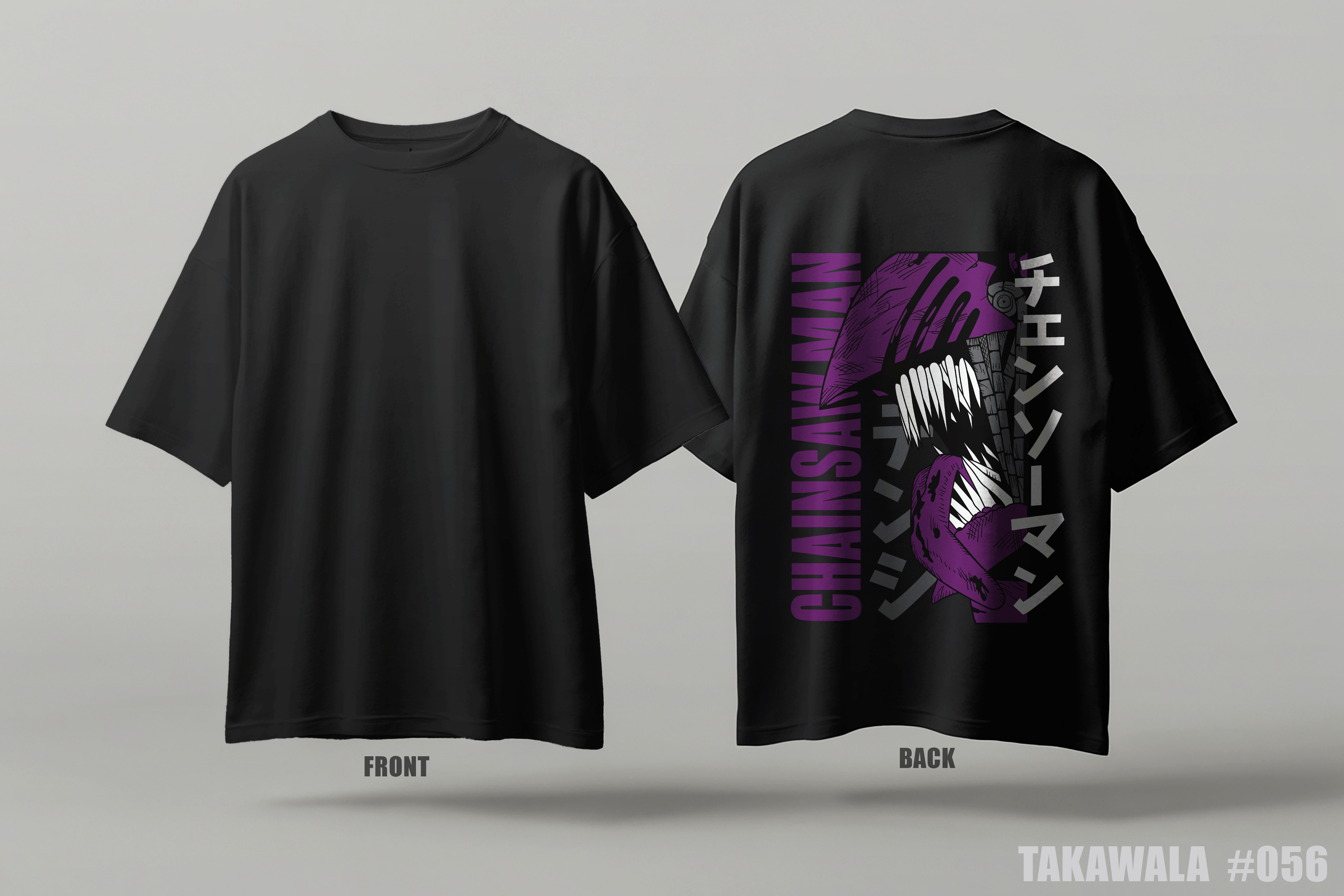 Premium Oversized Dropshoulder Anime T-Shirt #056