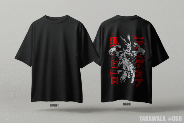 Premium Oversized Dropshoulder Anime T-Shirt #058