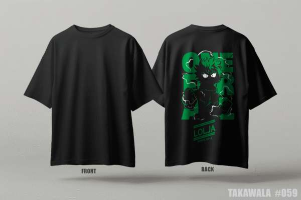 Premium Oversized Dropshoulder Anime T-Shirt #059